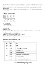 Preview for 8 page of Beamz 151.236 LED PAR 64-36x3W Alu RGB IR DMX User Manual