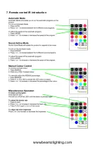 Preview for 10 page of Beamz 151.236 LED PAR 64-36x3W Alu RGB IR DMX User Manual