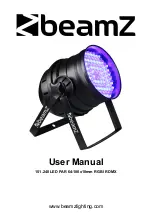 Предварительный просмотр 1 страницы Beamz 151.240 User Manual