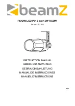 Предварительный просмотр 1 страницы Beamz 151.261 Instruction Manual