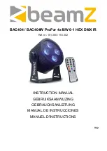 Предварительный просмотр 1 страницы Beamz 151.300 Instruction Manual