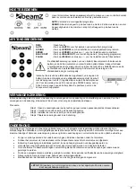 Предварительный просмотр 7 страницы Beamz 153.704 Instruction Manual