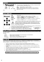 Предварительный просмотр 16 страницы Beamz 153.704 Instruction Manual