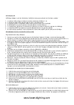 Предварительный просмотр 13 страницы Beamz 154.060 Instruction Manual