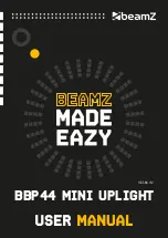 Preview for 1 page of Beamz BBP44 MINI UPLIGHT User Manual