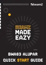 Beamz BWA63 ALUPAR Quick Start Manual предпросмотр