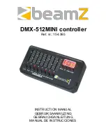 Beamz DMX-512 Instruction Manual предпросмотр