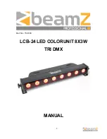 Предварительный просмотр 1 страницы Beamz LCB-24 Manual