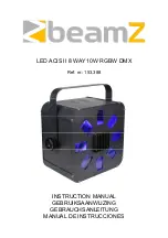 Beamz LED ACIS II 8 WAY 10W RGBW DMX Instruction Manual предпросмотр