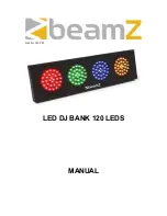 Beamz LED DJ BANK 120 LEDS Manual предпросмотр