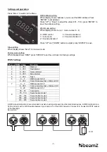 Предварительный просмотр 6 страницы Beamz LED PAR36 DMX SPOT Instruction Manual