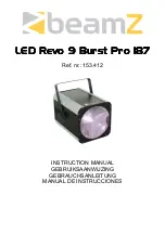 Beamz LED Revo 9 Burst Pro 187 Instruction Manual предпросмотр