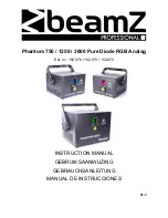 Beamz phantom 1250 Instruction Manual preview