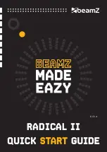 Beamz RADICAL II Quick Start Manual предпросмотр