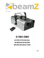 Beamz S1500 DMX Instruction Manual предпросмотр