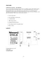 Предварительный просмотр 3 страницы Beamz S700-JB Instruction Manual