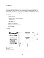 Предварительный просмотр 6 страницы Beamz S700-JB Instruction Manual