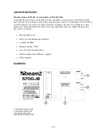 Предварительный просмотр 12 страницы Beamz S700-JB Instruction Manual