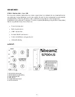 Предварительный просмотр 6 страницы Beamz S700-LS Instruction Manual