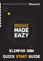 Предварительный просмотр 1 страницы Beamz SLIMPAR 30W Quick Start Manual