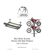 Bear Bones Systems Motono Dirt Bike Platform User Manual предпросмотр