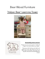 Bear Wood Furniture Helper Bear Assembly Instructions предпросмотр