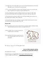 Предварительный просмотр 3 страницы Bear Wood Furniture Raffy Assembly Instructions Manual