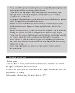 Preview for 10 page of Bear BMC-GM12L User Manual