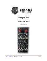 Preview for 1 page of Beast-Tek Instruments Mutagen V1.5 Build Manual