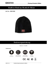 BEATFOXX Beatcap Bluetooth Beanie Manual preview