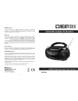 Preview for 1 page of BEATFOXX CDB-230 User Manual