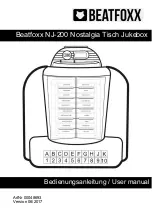 BEATFOXX GA-40 Golden Age Jukebox User Manual preview