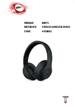 Preview for 1 page of Beats STUDIO 3 WIRELESS User Manual