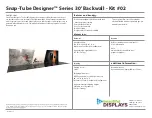 beautiul DISPLAYS Snap-Tube Designer Series Instructions Manual предпросмотр