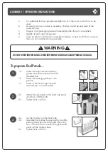 Предварительный просмотр 6 страницы Bebe Care 091567 Assembly & Operating Instructions