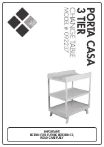 Bebe Care Porta Casa 3 Tier 092237 Assembly Instructions Manual предпросмотр