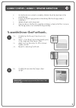 Preview for 5 page of Bebe Care ZURI DRAWER CHEST Manual