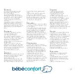 Preview for 7 page of BEBE CONFORT Keyo seat Instructions For Use & Warranty