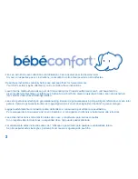 Предварительный просмотр 2 страницы BEBE CONFORT MILA Instructions For Use Manual