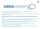 Preview for 2 page of BEBE CONFORT Streety Instructions For Use Manual