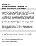 Preview for 23 page of Bebe Sounds Be005 Instruction Manual