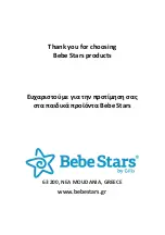 Предварительный просмотр 12 страницы Bebe Stars 814 User Manual