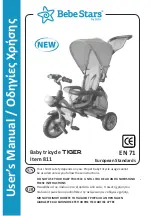 Предварительный просмотр 1 страницы Bebe Stars TIGER 811 User Manual