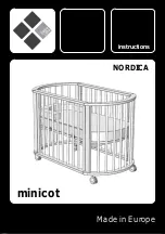 BEBECARE NORDICA minicot Instructions Manual предпросмотр