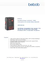 Bebob B155CINE User Manual preview