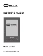 Предварительный просмотр 1 страницы BeBook E-READER User Manual