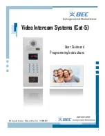 BEC Integrated Solutions Cat-5 User Manual And Programming Instructions предпросмотр