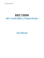 Предварительный просмотр 1 страницы BEC 7300N User Manual