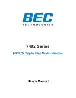 Предварительный просмотр 1 страницы BEC 7402 Series User Manual