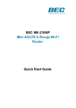 BEC MX-210NP Quick Start Manual preview